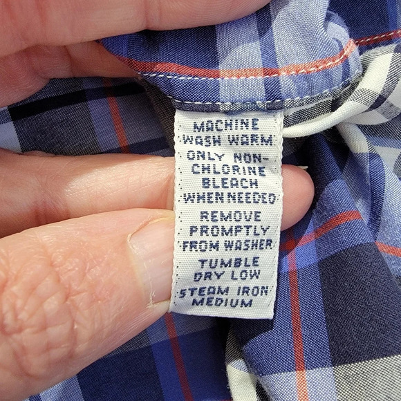 Polo Ralph Lauren Andy Camp Mens Blue Plaid Button Up Pocket Preppy Size XXL - Picture 7 of 9